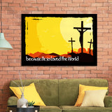 He So Loved The World Framed Art Prints Wall Decor - Painting Prints, Wall Art, Framed Picture, Black Frame