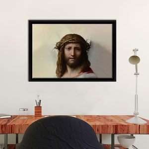 Head Of Christ By Correggio Framed Canvas Wall Art - Framed Prints, Canvas Prints, Prints for Sale, Canvas Painting