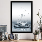 Heart Drop Splash Framed Art Print Wall Decor - Painting Art, Framed Picture, Home Decor