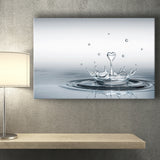 Heart Drop Splash Landscape Canvas Prints Wall Art - Painting Canvas,Wall Decor,Art Print,Home Decor