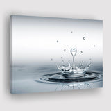 Heart Drop Splash Landscape Canvas Prints Wall Art - Painting Canvas,Wall Decor,Art Print,Home Decor