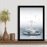 Heart Drop Splash Framed Canvas Prints Wall Art - Painting Canvas, Framed Picture, Home Art Decor