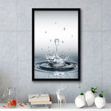 Heart Drop Splash Framed Canvas Prints Wall Art - Painting Canvas, Framed Picture, Home Art Decor