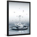 Heart Drop Splash Framed Art Print Wall Decor - Painting Art, Framed Picture, Home Decor