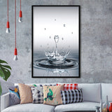 Heart Drop Splash Framed Art Print Wall Decor - Painting Art, Framed Picture, Home Decor