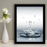 Heart Drop Splash Framed Art Print Wall Decor - Painting Art, Framed Picture, Home Decor