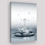 Heart Drop Splash Canvas Prints Wall Art - Painting Canvas, Wall Decor, Home Decor
