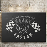Heart Beat Faster Canvas Prints Wall Art - Painting Canvas,Office Business Motivation Art, Wall Decor
