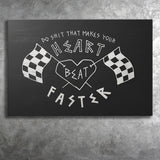 Heart Beat Faster Canvas Prints Wall Art - Painting Canvas,Office Business Motivation Art, Wall Decor