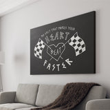 Heart Beat Faster Canvas Prints Wall Art - Painting Canvas,Office Business Motivation Art, Wall Decor