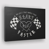 Heart Beat Faster Canvas Prints Wall Art - Painting Canvas,Office Business Motivation Art, Wall Decor