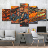 Heavy Metal Culture Wall Art 5 Piece Canvas Prints Wall Art Decor, Multi Panels, Mixed Canvas