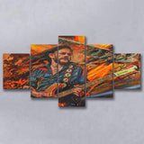 Heavy Metal Culture Wall Art 5 Piece Canvas Prints Wall Art Decor, Multi Panels, Mixed Canvas