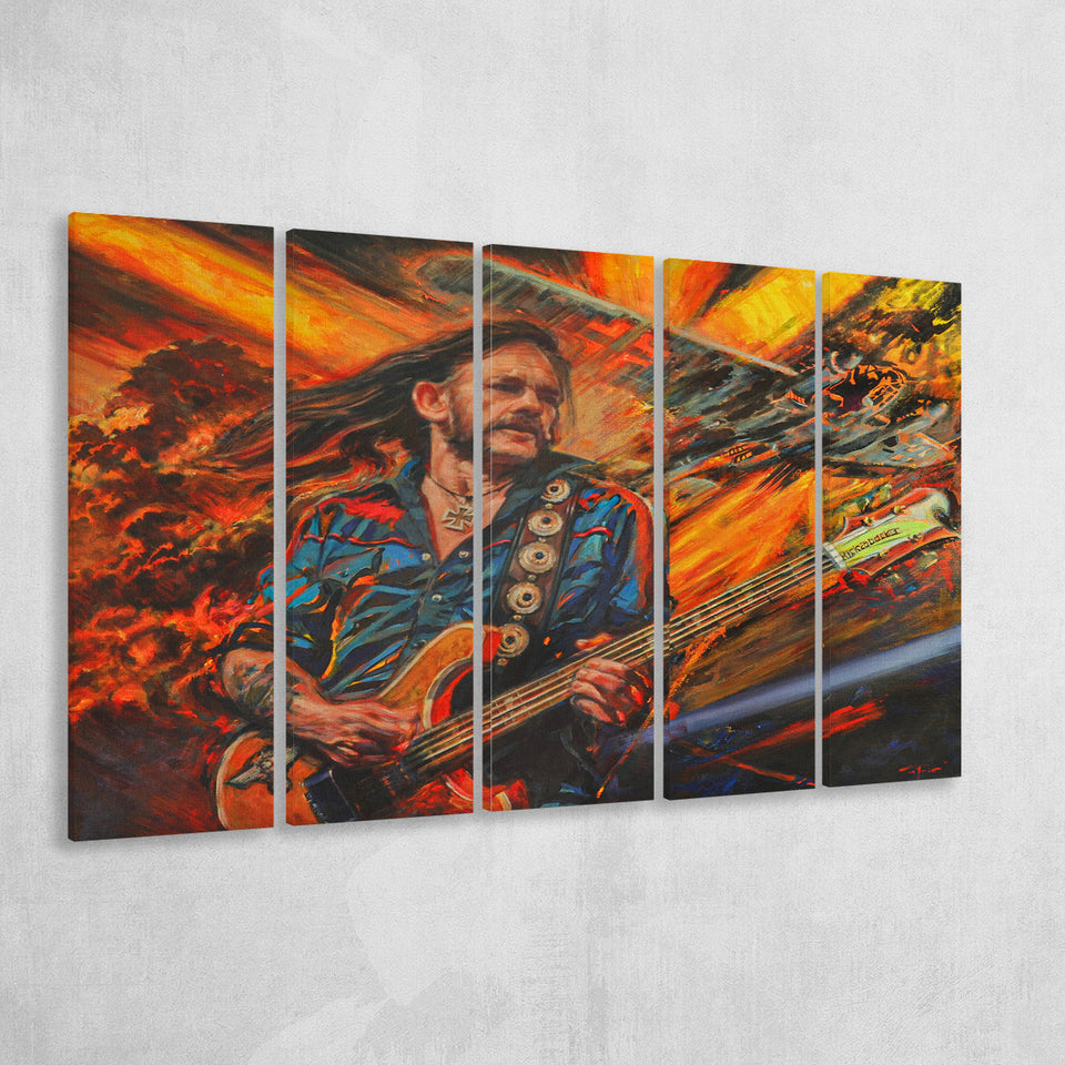 Heavy Metal Culture Wall Art 5 Piece B Canvas Prints Wall Art, Multi Panels,Large Canvas