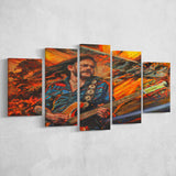 Heavy Metal Culture Wall Art 5 Piece Canvas Prints Wall Art Decor, Multi Panels, Mixed Canvas