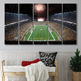 Heinz Field Stadium Canvas Prints Pittsburgh Steelers Wall Art American,Multi Panels B,Sport Stadium Art Prints, Fan Gift