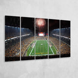 Heinz Field Stadium Canvas Prints Pittsburgh Steelers Wall Art American,Multi Panels B,Sport Stadium Art Prints, Fan Gift