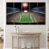 Heinz Field Stadium Canvas Prints Pittsburgh Steelers Wall Art American,Multi Panels B,Sport Stadium Art Prints, Fan Gift
