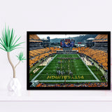 Heinz Field Pitters burgh Panthers, Stadium Canvas, Sport Art, Gift for him, Framed Art Prints Wall Art Decor, Framed Picture