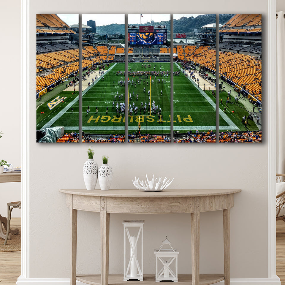 Heinz Field Pitters burgh Panthers, Stadium Canvas, Sport Art, Gift for him, Multi Panels B, Canvas Prints Wall Art Decor