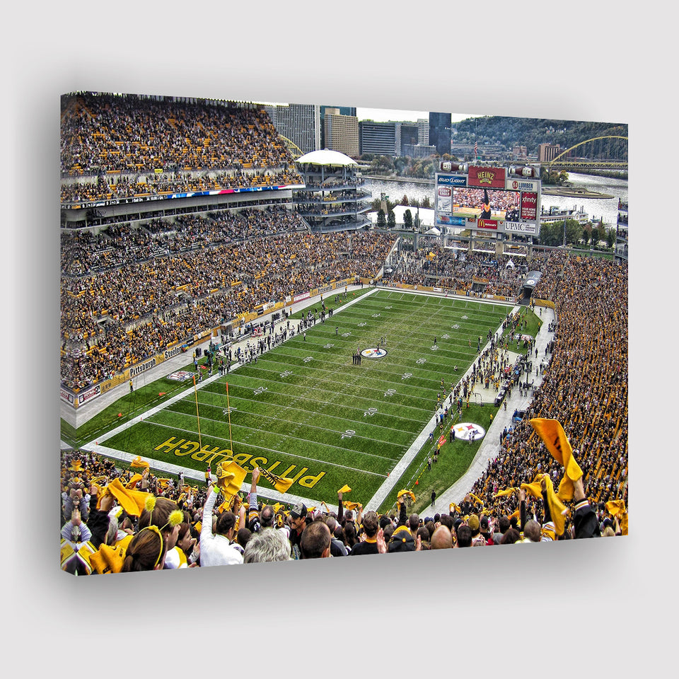 Heinz Field Pittsburgh Stadium, Stadium Canvas, Sport Art, Gift for him, Fan Gift, Canvas Prints Wall Art Decor