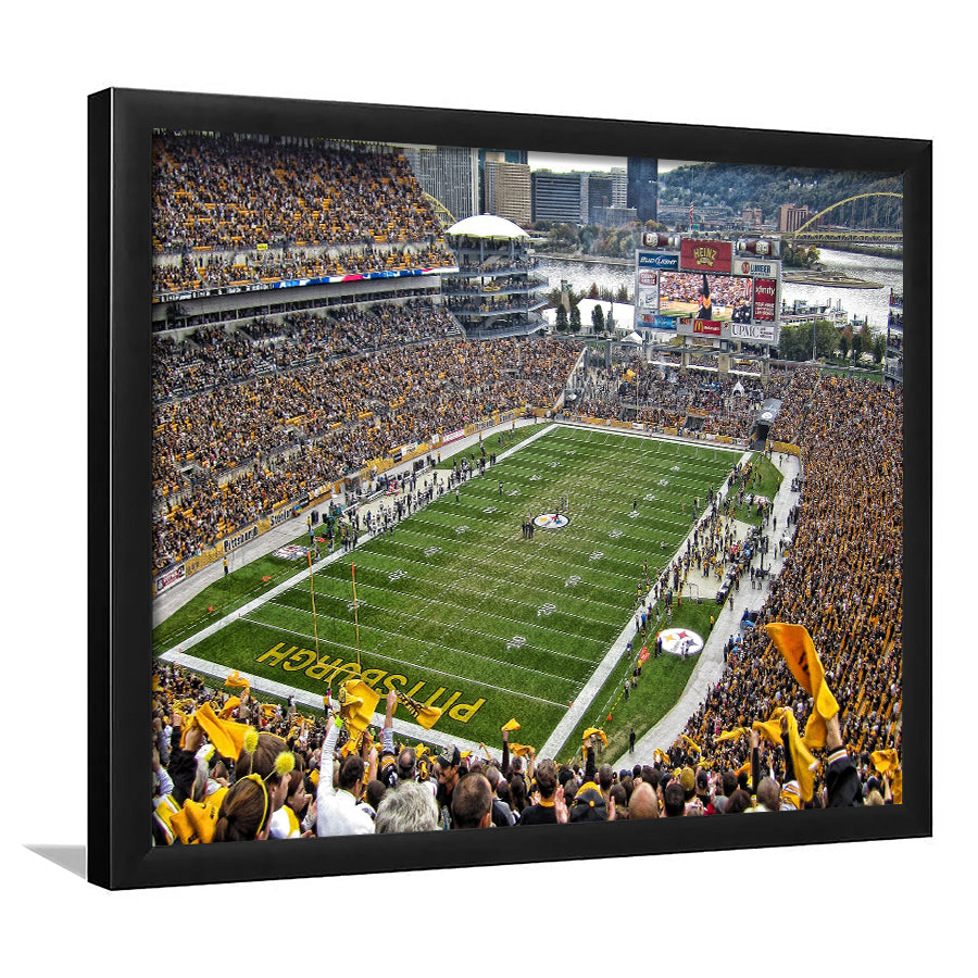 Heinz Field Pittsburgh Stadium, Stadium Canvas, Sport Art, Gift for him, Framed Art Prints Wall Art Decor, Framed Picture