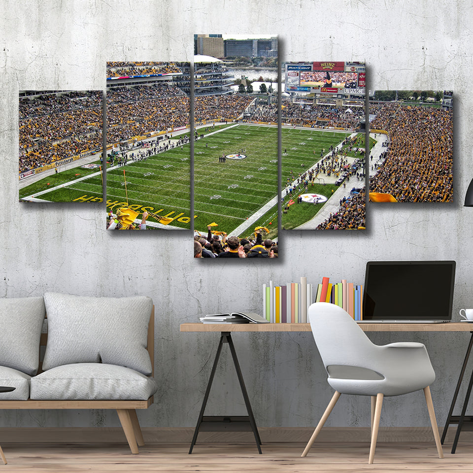 Heinz Field Pittsburgh Stadium, Stadium Canvas, Sport Art, Large Canvas, Multi Panels, Canvas Prints Wall Art Decor