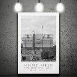 Heinz Field Pittsburgh Steelers Football Lovers Black And White Art Canvas Prints Wall Art Home Decor