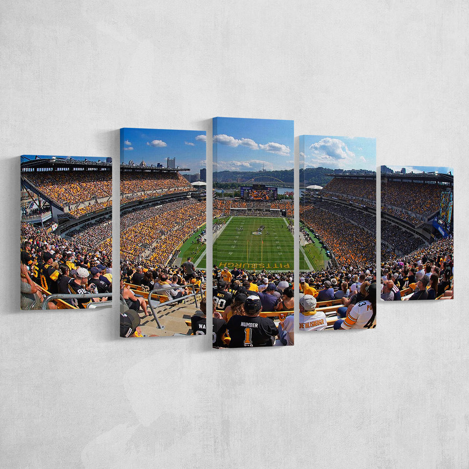 Heinz field Pittsburgh Steelers, Stadium Canvas, Sport Art, Large Canvas, Multi Panels, Canvas Prints Wall Art Decor