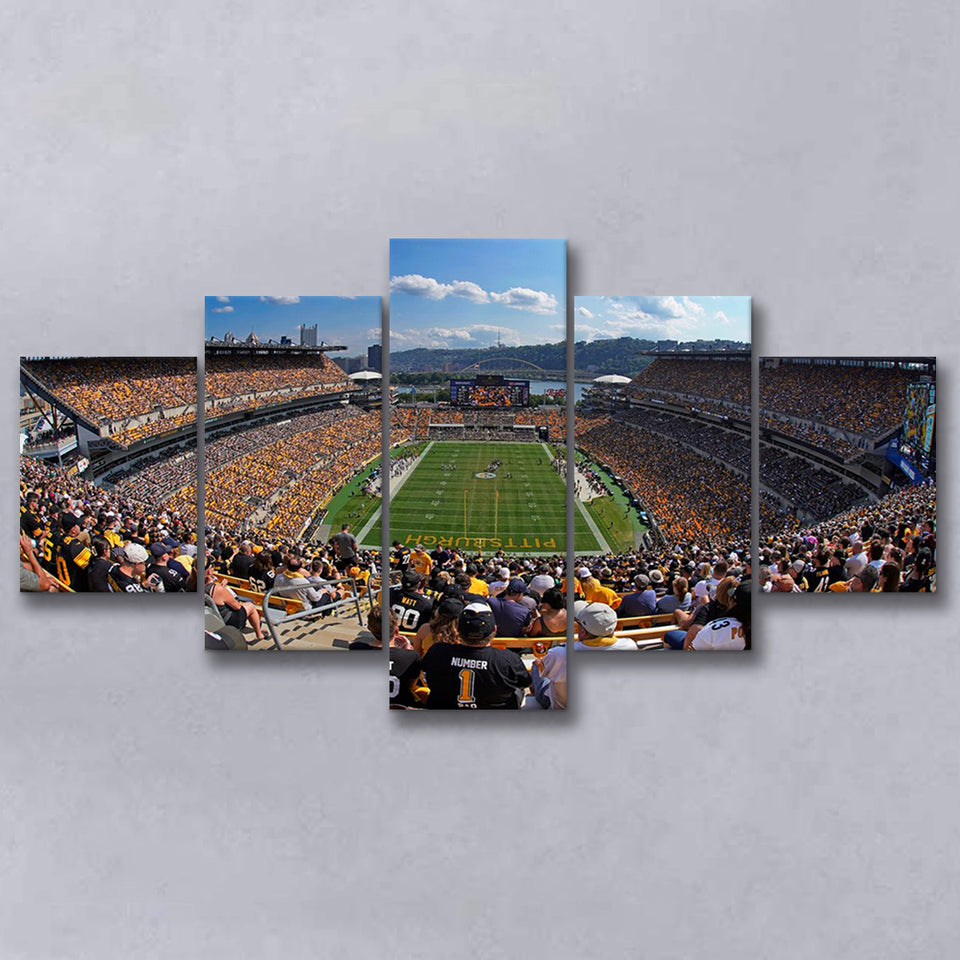 Heinz field Pittsburgh Steelers, Stadium Canvas, Sport Art, Large Canvas, Multi Panels, Canvas Prints Wall Art Decor