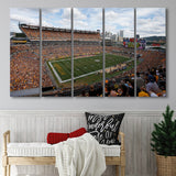 Heinz field Steeler, Stadium Canvas, Sport Art, Gift for him, Multi Panels B, Canvas Prints Wall Art Decor