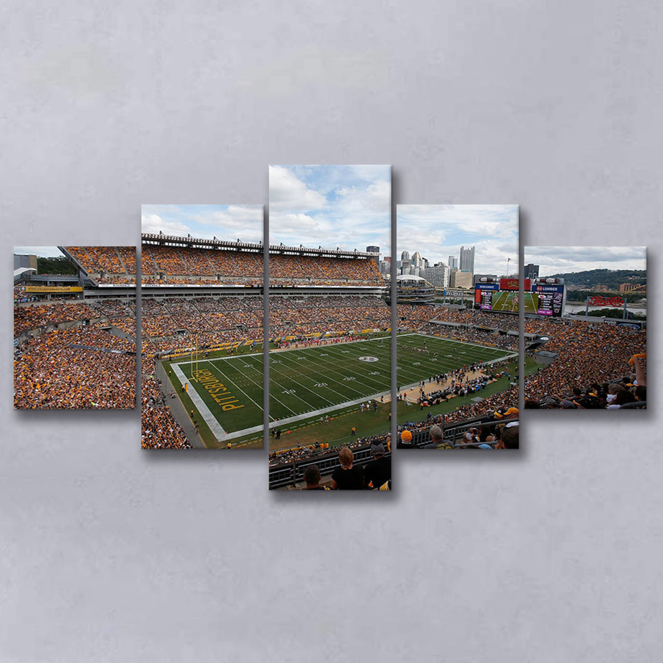Heinz field Steeler, Stadium Canvas, Sport Art, Large Canvas, Multi Panels, Canvas Prints Wall Art Decor