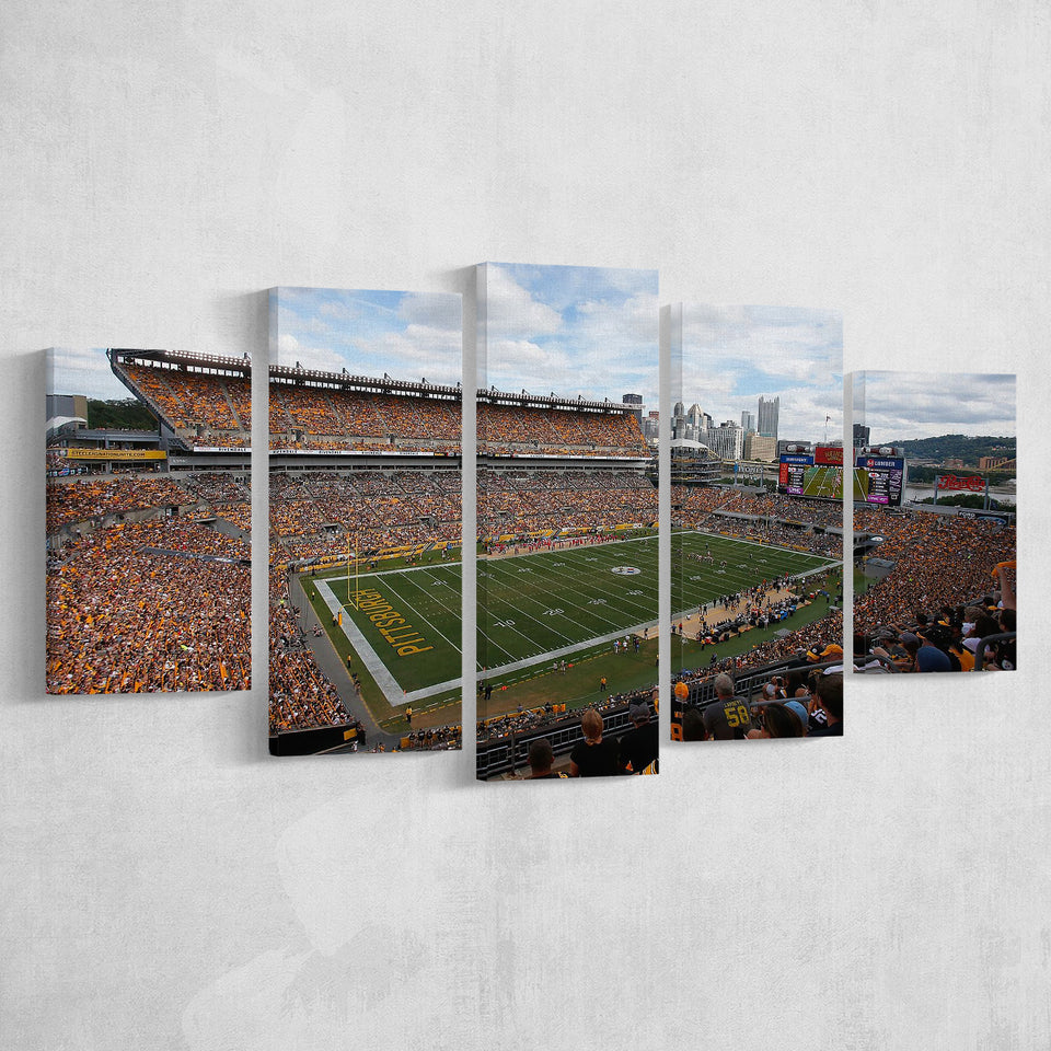 Heinz field Steeler, Stadium Canvas, Sport Art, Large Canvas, Multi Panels, Canvas Prints Wall Art Decor