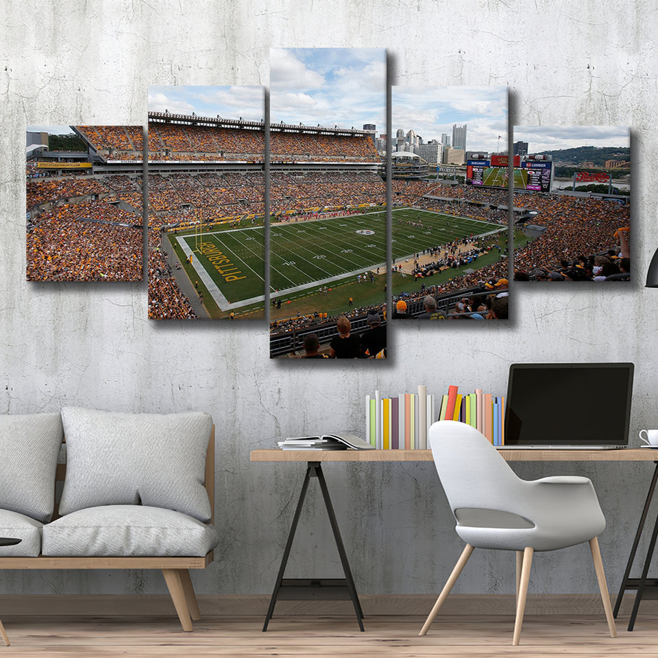 Heinz field Steeler, Stadium Canvas, Sport Art, Large Canvas, Multi Panels, Canvas Prints Wall Art Decor
