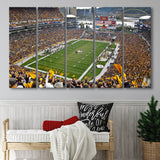 Heinz field sports Stadium, Stadium Canvas, Sport Art, Gift for him, Multi Panels B, Canvas Prints Wall Art Decor