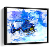 Helicopter Framed Canvas Prints Wall Art Decor - Painting Canvas, Framed Picture, Home Decor