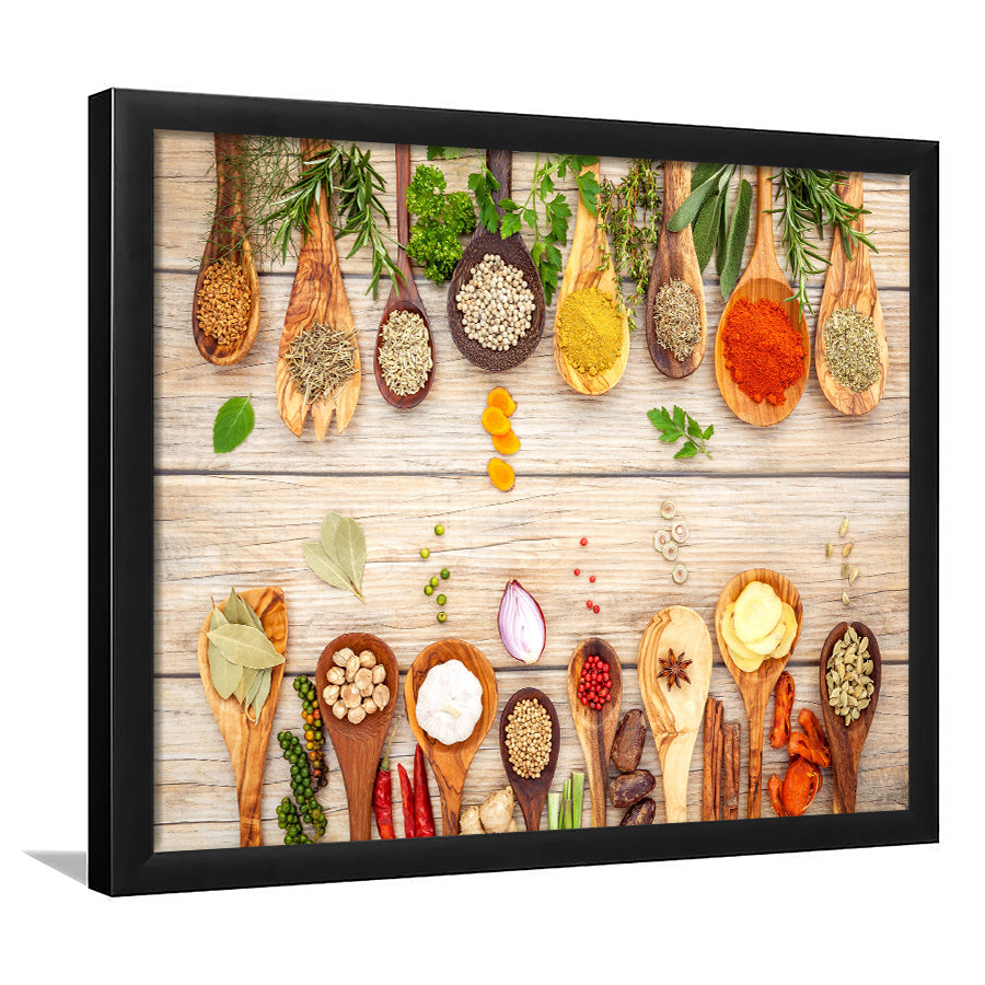 Herbs  Spices Framed Art Prints Wall Decor - Painting Prints, Framed Picture