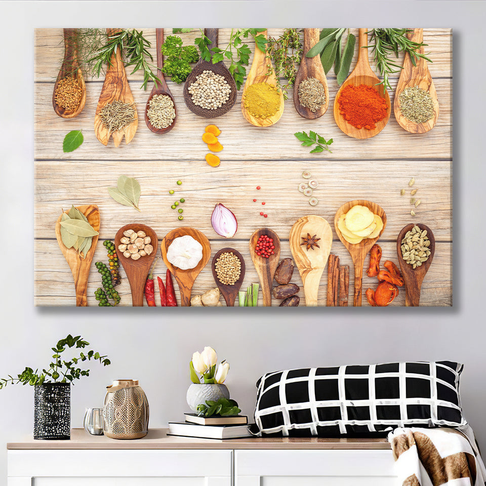 Herbs  Spices Canvas Prints Wall Art - Painting Prints, Wall Decor, Art Prints