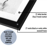 Hest I-Black and white art, Art print,Plexiglass Cover