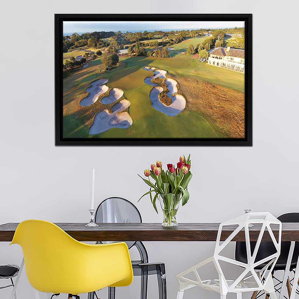 Hidden Gems Play Golf Australia Framed Canvas Prints Wall Art - Painting Prints, Home Wall Decor, Painting Canvas