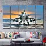 High Resolution Military Aircraft Plane 5 Piece B Canvas Prints Wall Art Decor - Painting Canvas, Multi Panels