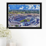 Highmark Stadium Bills Watercolor, Sport Art Prints Fan Gift, Framed Canvas Prints Wall Art Decor