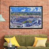 Highmark Stadium Bills Watercolor, Sport Prints Fan Gift, Framed Art Prints Wall Art Decor