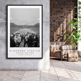 Highmark Stadium Buffalo Bills Football Lovers Black And White Art Framed Canvas Prints Wall Art Home Decor, Floating Frame