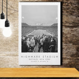 Highmark Stadium Buffalo Bills Football Lovers Black And White Art Canvas Prints Wall Art Home Decor