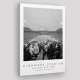 Highmark Stadium Buffalo Bills Football Lovers Black And White Art Canvas Prints Wall Art Home Decor