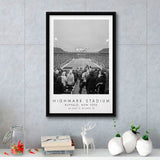 Highmark Stadium Buffalo Bills Football Lovers Black And White Art Framed Canvas Prints Wall Art Home Decor, Floating Frame