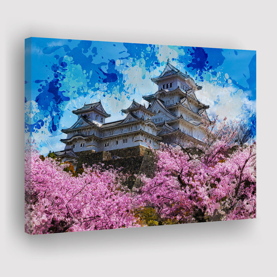 Himeji Castle Canvas Prints Wall Art Decor - Painting Canvas, Art Print, Home Decor, Ready to Hang