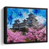 Himeji Castle Framed Canvas Prints Wall Art Decor - Painting Canvas, Framed Picture, Home Decor