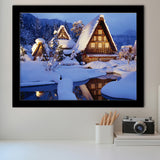 Historic Vill Of Shirakawa Go And Gokayama Framed Art Prints Wall Decor - Painting Prints, Wall Art, Framed Picture, Black Frame